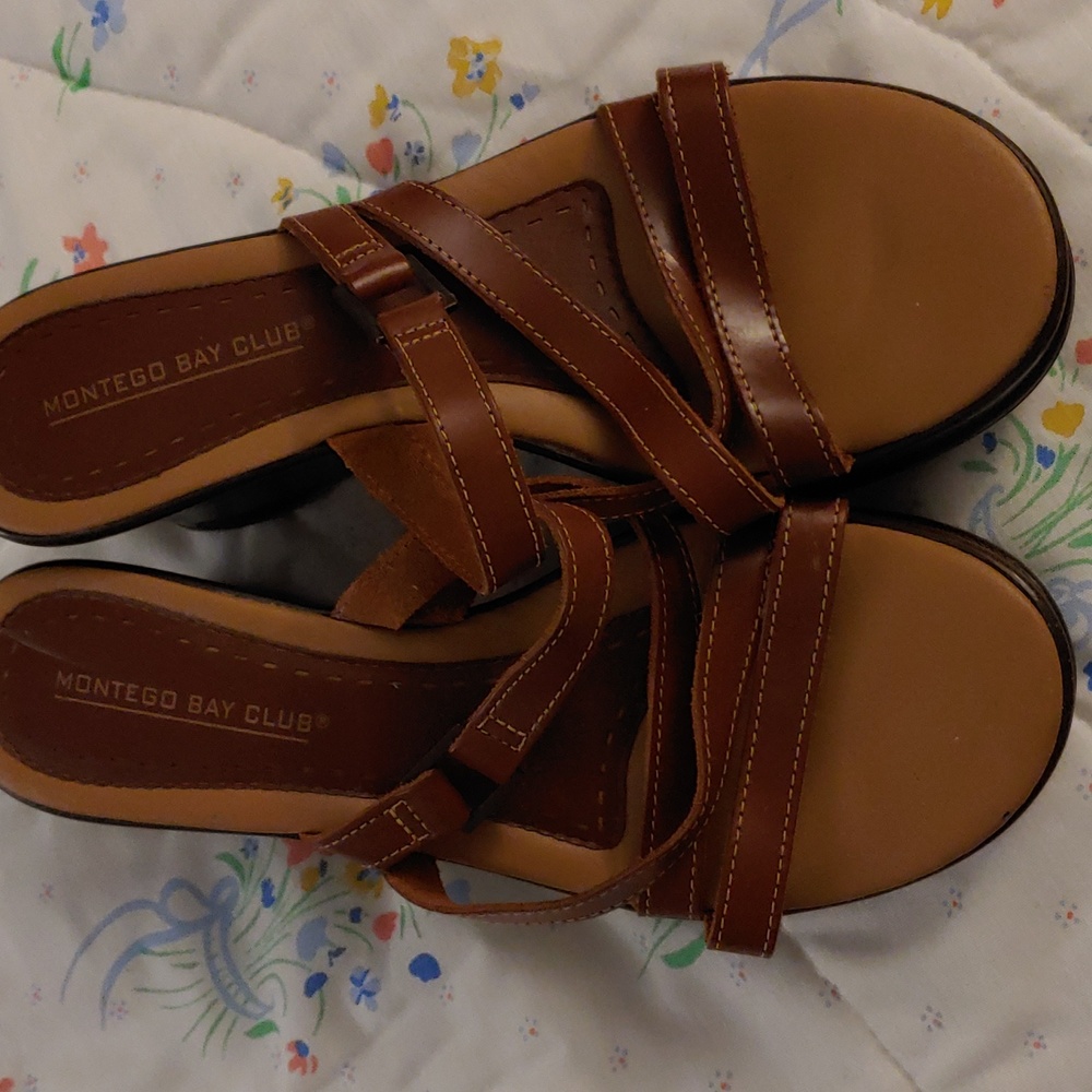 Montego Bay Club Brown Strappy Women's Sandals